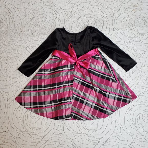 [12-18M] Marc & Maddie Pink & Black Fancy Dress - Picture 2 of 10